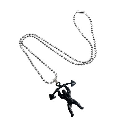 Weightlifting Barbell Bodybuilding Fitness Pendant By Menjewell